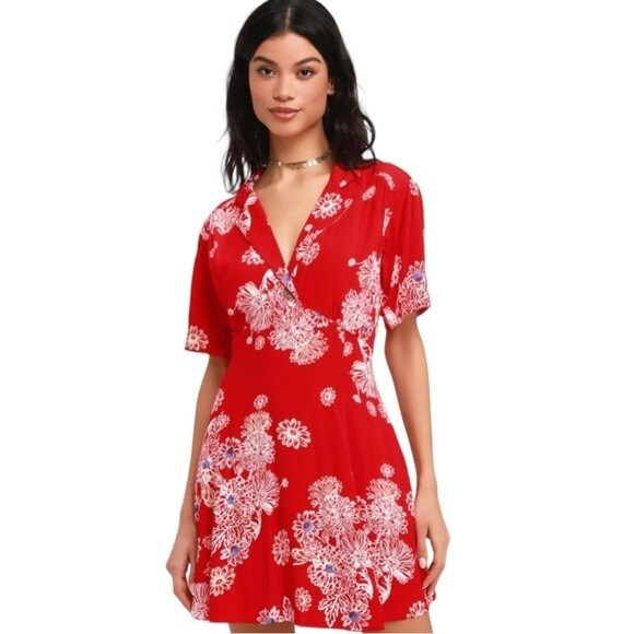 Free People Dresses Free People Blue Hawaii Mini Dress Size XS - Picture 8 of 8